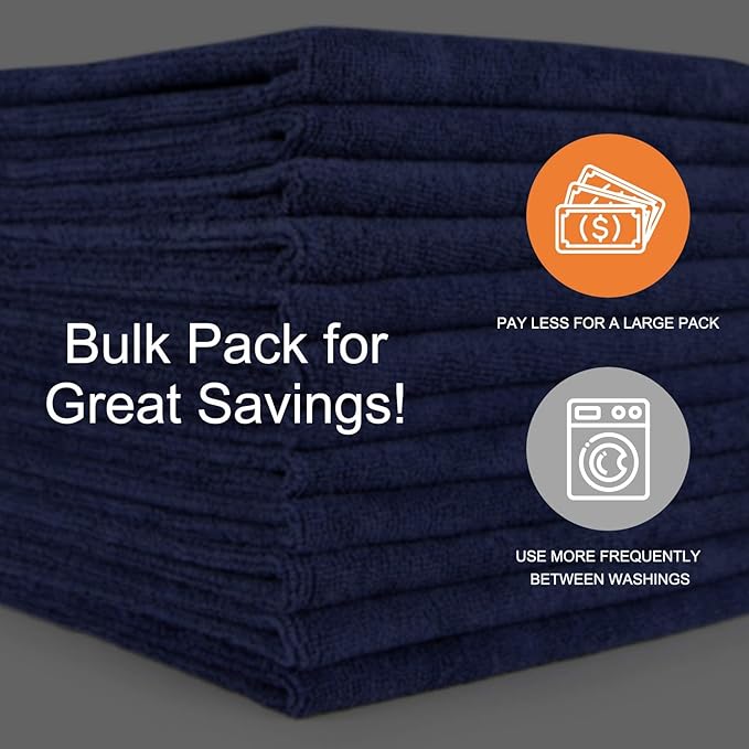 Arkwright Microfiber Gym Towel - Pack of 12 - Super Soft, Quick Dry Workout Sweat Towels, 300 GSM Lightweight & Absorbent for Sports, Working Out, Yoga, and Spa, 16 x 27 in, Hunter Green