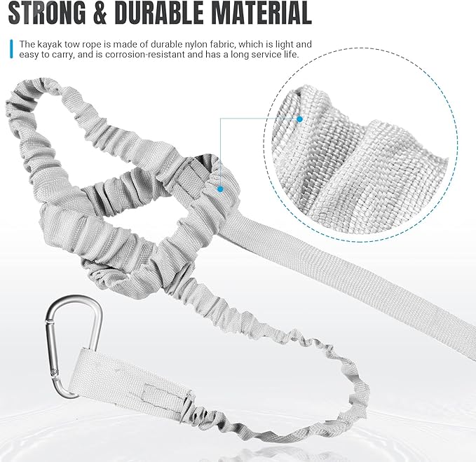 HESTYA 6 Pieces Kayak Paddle Leash Stretchable Paddle Rope Nylon Adjustable Kayak Coiled Rod Leash Lanyard Kayak Traction Rope for Kayak Canoe SUP Paddles Surfboard Fishing Poles Rods Accessories