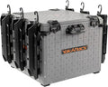 YakAttack BlackPak Pro 16" x 16" Kayak Fishing Crate with 6 Rod Holders - Battleship Grey | Tackle Storage Box & Fishing Gear Organizer | Lightweight, Durable & Customizable Kayak Fishing Accessory