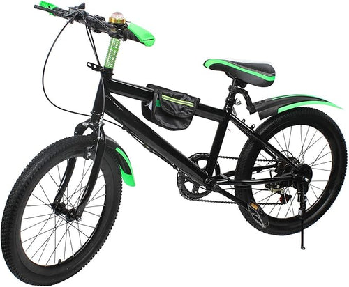 20" Mountain Bike 20 Inch Double Brake Bicycle High Carbon Steel MTB Bike,7-Speed Adult Mountain Bike with Dual Handbrakes and Kickstand