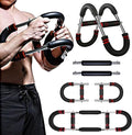 Twister Arm Exerciser, Chest Workout Equipment, Portable Power Twister Bar, Adjustable Spring Workout Bar for Enhancing Upper Body Muscle, 30-120lbs