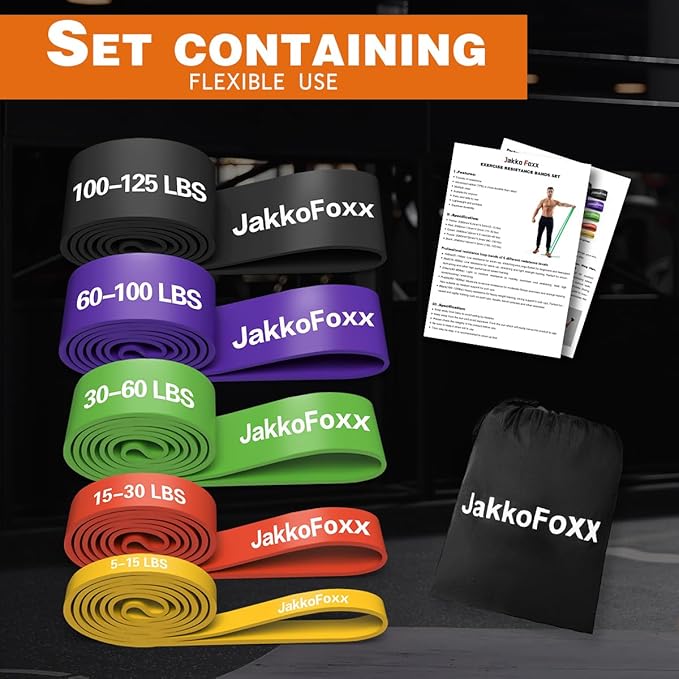Resistance Bands,Pull Up Bands,Stretching Assist Bands Set for Men & WomenPortable Exercise, Muscle Training,Physical Therapy,Exercise Workout Bands for Working Out