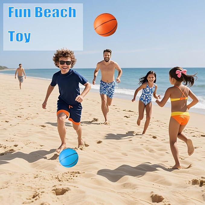 5 Inch Foam Mini Basketball Balls for Indoor Mini Hoops Set, Soft Squishy Basketball Slow Rising| Swimming Pool Beach Balls Great Sport Gift for Adults & Kids Sensory Stress Balls (3 Pack)