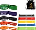 Athletix 10-Piece Resistance Bands Set | Heavy to Light Levels for Strength, Glutes, Legs, Pilates, Yoga, Stretching | Resistance Bands for Working Out | Color-Coded Exercise Bands with Carry Bag