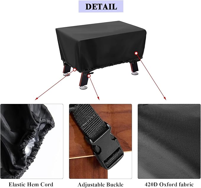Foosball Table Cover, Waterproof Football Table Cover Outdoor Soccer Table Covers, Indoor Foosballs Table Protection (50X40X28 inch)