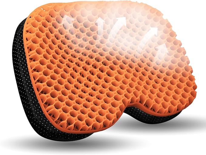 NEW-Vi Anti-Slip Kayak Seat Cushion - Waterproof Thicken Gel Boat Kayak Canoe Rowing Stadium Pad for Sit in Kayak Chair Kayak Accessories Equipment Gear for Fishing Kayak