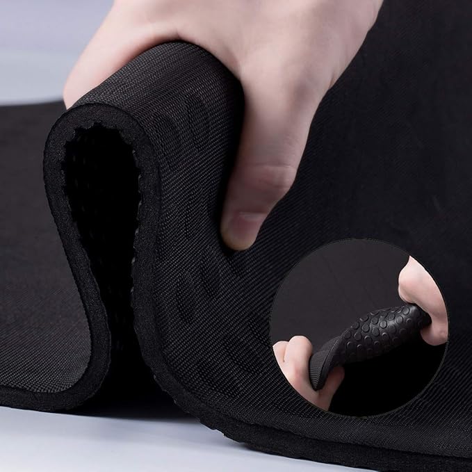 JELS Extra Thick Yoga Mat, 2/5 inch, Ergonomic 3D Non Slip Design, SGS Certified TPE Material, Yoga Mat for Men Women with Carrying Strap,Exercises Mat for Yoga, Pilates and Floor Workout(72"x26")…