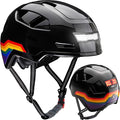 Bike Helmet with LED Lights - Urban Bicycle Helmet for Adults, Men & Women - CPSC & NTA-8776 Dual Certified - Class 3 E-Bikes, Scooters, Onewheel, Commuter, Mountain