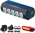 Super Bright Bike Lights for Night Riding- USB Rechargeable Bicycle Headlights, IPX5 Waterproof Bike Headlight and Taillight, Bicycle Light Set for Adult Kid Mountain Road Commuter Cycling