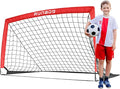 RUNBOW 5x3 ft Portable Kids Soccer Goal for Backyard Practice Soccer Net with Carry Bag