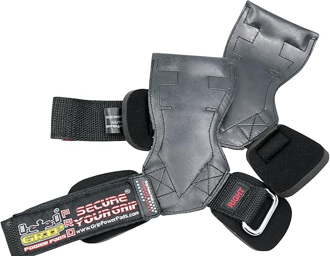 Lifting Grips PRO Weight Gloves Heavy Duty Barbell Gymnastics Straps Alternative to Power Hooks Deadlifts Adjustable Neoprene Padded Wrist Wrap