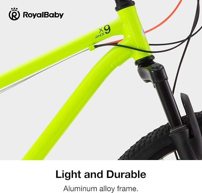 RoyalBaby Kids Mountain Bike for Boys and Girls, Ultra-Light Aluminum 20-24 Inch Wheel Bicycle for 6-14 Years Old Children, 7/21-Speeds Drivetrain