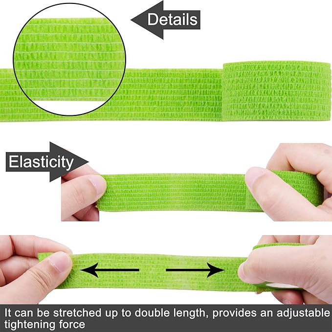 BQTQ 144 Rolls Self Adhesive Bandage Wrap 1 Inch Colorful Self Adherent Wrap Tape Sticky Bandage Athletic Wrap Self Adhesive Wrap for Sports Vet Wrist Ankle Sprains