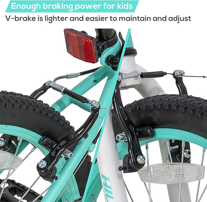 HILAND 20 Inch Kids' Bicycles Mountain Bike for Boys, Girls 5+ Years Old, Single Speed Kids Bicycles with Dual Handbrakes, Child Bike