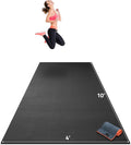 Gorilla Mats Premium Large Exercise Mat – 6x4', 7x4', x7x5', 8x4', 10x4' (1/4" Thick) Ultra Durable, Non-Slip, Workout Mat for Instant Home Gym Flooring – Great on Any Floor – Use With or Without Shoes