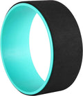 Exerz Yoga Wheel Pilates Roller Muscle Tension Release - Dia 33cm x W 14 cm - Stretching, Balancing, Increasing Flexibility and Improving Backbends - Relieve Pain and Stress (Black)