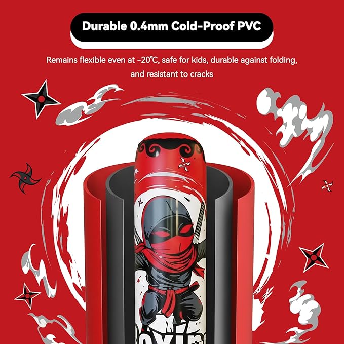 COMMOUDS 67inch Punching Bag for Kids, Inflatable Kids Boxing Set with Gloves, Fast Rebound Punching Bag for Practicing Karate, Taekwondo, MMA, Christmas/Birthday Gift for Boys Girls, Ages 6-14
