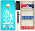CornholeGamesUSA Pro Cornhole Boards Set | Made in USA | 3/4 Baltic Birch | No Bounce | Triple Thick Legs | Two Brace & Handles, Tournament 2x4 Regulation Set with Score Tower & Cornhole Bags