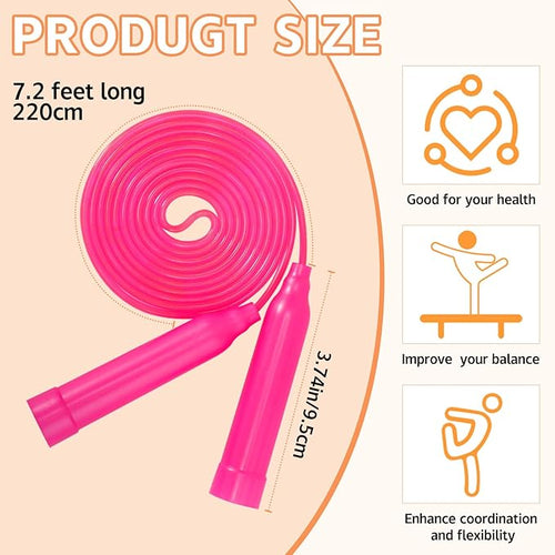 30 Pcs Kids Jump Rope,Colorful Jump Ropes for Kids,7.2 Feet Plastic Jump Ropes,Adjustable Skipping Rope,Jumping Ropes for Party Favors,Birthday Gifts,Indoor Outdoor Activity