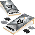 Wild Sports NFL Football 2' x 4' Regulation Size Solid Wood Cornhole Set with Direct Print HD Team Graphics Great Gift for Any Football Fan! Bean Bag Toss Family Outdoor Game