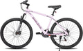 HILAND 26 27.5 Inch Mountain Bike, Mens and Womens Aluminum Frame MTB with 21 Speeds, Dis Brake, Hardtail Bicycle for Adults