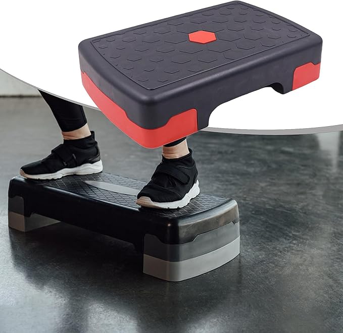 Aerobic Exercise Step, Fitness Equipment, Stable Aerobic Stepper, Workout Stepper for Cardio Strength Home Gym