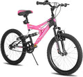 JOYSTAR 20 Inch Kids' Bike for Boys Girls Ages 7-13 Years Old, Dual-Suspension Kids Mountain Bike with Dual Handbrake & Kickstand, Multiple Colors