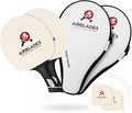 Professional Ping Pong Paddle with Hard Carry Case | Pro Table Tennis Racket | Table Tennis Paddle with Ergonomic Handle | 5 Blades of Wood with Premium Rubber and Sponge by AirBlades