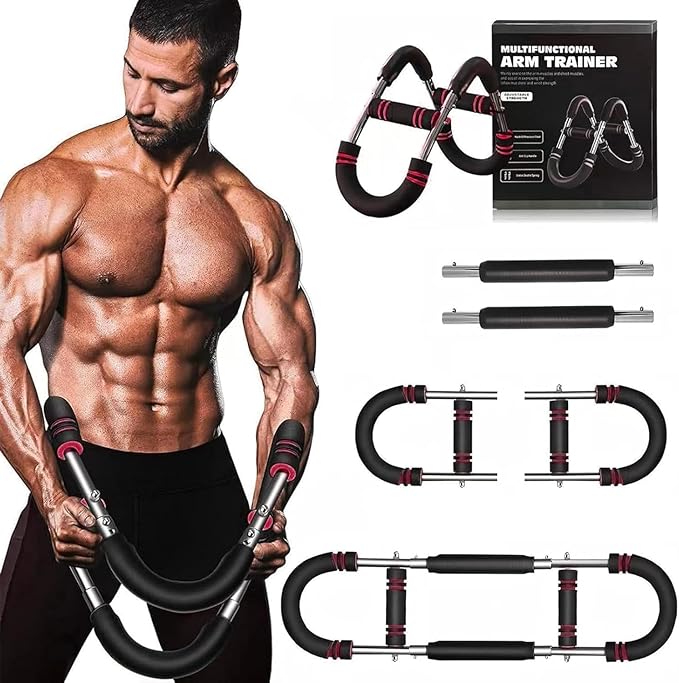 Twister Arm Trainer, 40-100lb Adjustable Arm Trainer for Men, Arm Trainer with Chest Workout Equipment, Forearm Triceps Chest Enhanced Exercise Strengthener, Portable Gym Home Fitness Equipment