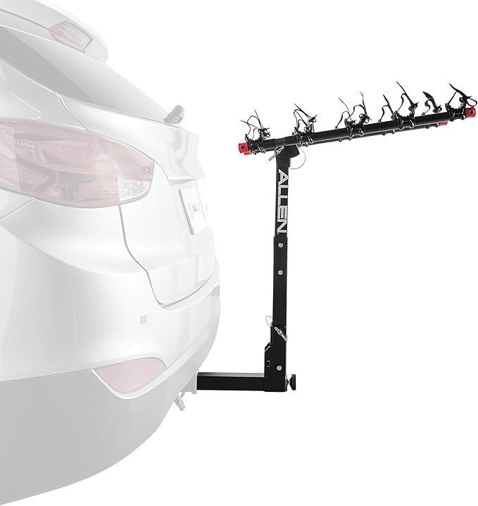 Allen Sports Deluxe Quick Install 5-Bike Hitch Rack, Model 1550RR, Black
