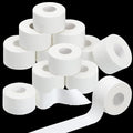 Hoolerry 12 Rolls 130 Yard Athletic Sports Tape Pre Wrap Very Strong Easy Tear No Sticky Residue Tape for Fingers Ankles Wrist Injury Wrap, Football Baseball Hockey Soccer(1.5 in,White)