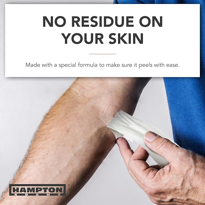 Hampton Adams | Official BJJ Partner | As Seen on Shark Tank | Bulk Athletic Sports Tape (32-Pack, 45ft) | Easy Tear & No Sticky Residue | Strong Support for Athletes Trainers Injury Wraps