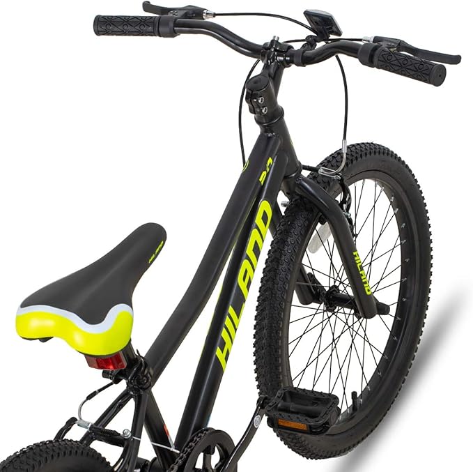 HILAND 20 Inch Kids' Bicycles Mountain Bike for Boys, Girls 5+ Years Old, Single Speed Kids Bicycles with Dual Handbrakes, Child Bike