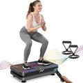 AXV Vibration Plate Fitness Platform Exercise Machine Vibrating Lymphatic Drainage Shaking Full Body Shaker Workout Vibrate Stand Shake Board Sport Gym for Weight Loss Fat Burner for Women Men