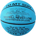 Engraved Indoor Outdoor Basketball Gift for Son, Grandson, Daughter- Personalized Basketball Gifts, Custom Christmas Birthday Graduation Present from Mom Dad,Orange Blue Pink.