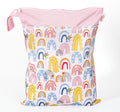 Wet Bag,Wet Dry Bag,Wet Bag for Swimsuit,With Two Zipper Wet dry Pouch,Waterproof Reusable Rainbow