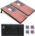 Cornhole Set 4x2 and 3X2 Regulation Size Corn Holes Sets with Carrying Bags & 8 Bean Bags Cornhole Boards Bean Toss Games for Adults Family Outdoor Beach Lawn Outside Backyard Games