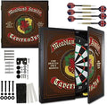 THOUSAND OAKS BARREL CO. | Personalized Dartboard & Cabinet Set with 6 Steel Tip Darts