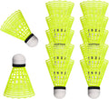 12 Pack Nylon Badminton Shuttlecocks Badminton Birdie Balls with Great Stability and Durability,Shuttlecock Indoor Outdoor Sports Hight Speed Training