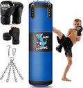 Punching Bag for Kids, 2.7FT Hanging Boxing Bag with Boxing Gloves, Kids Boxing Set Kickboxing Bag for Youth Boxing Karate Muay Thai Kick Taekwondo Training
