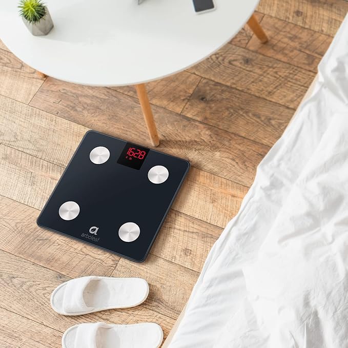 arboleaf Scales for Body Weight, Weight Scale with Body Fat, Digital Bathroom Scale, Smart Bluetooth Body Fat Scale Sync 14 Body Composition Analyzer with Other Fitness Apps