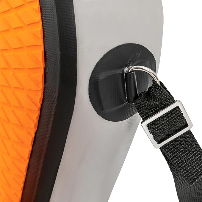 Kayak Seats, Universal Kayak Inflatable Seat with Backrest, Padded Thicken Cushion Kayak Seat, Adjustable Strap and Comfortable Breathable EVA Material (Orange)