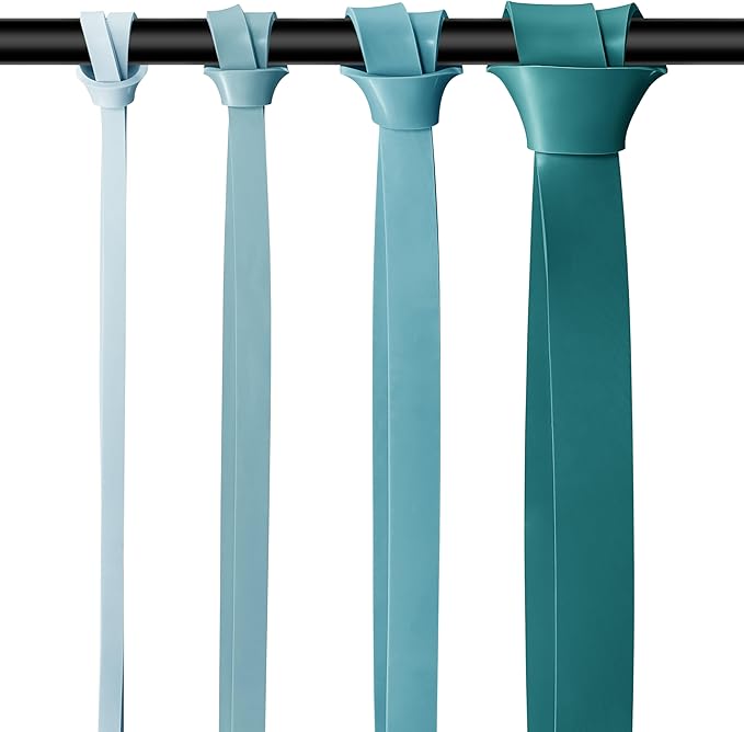 Retrospec Lift Resistance Pull Up Assistance Band Set for Working Out, Home Fitness, Toning, Stretching. Physical Therapy, Muscle Training & Exercise - Lightweight & Portable for Men & Women