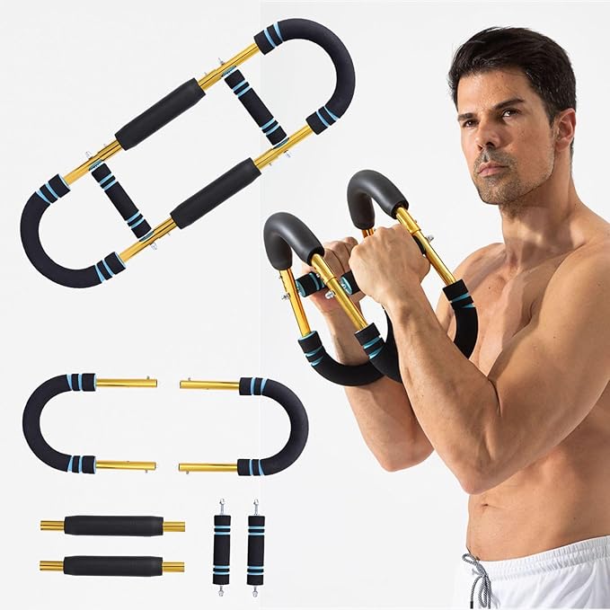 Twister Arm Trainer,40-130lb Adjustable Chest Workout Equipment,Muscle Builder & Strength Training for Arms,for Men & Women, Home Gym Strength Trainer