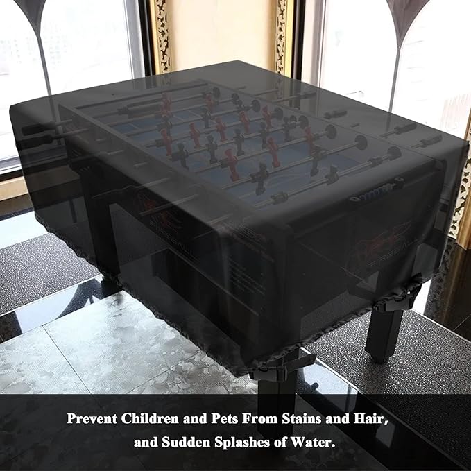 Foosball Table Cover, Waterproof Football Table Cover Soccer Table Cover Outdoor Indoor Fooseballs Table Covers (57X45X30 inch)
