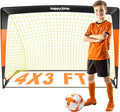 Soccer Goal 7'x5', 6.6‘x3.3', 5'x3.6', 4'x3', 3'x2.2' Soccer Net for Kids Backyard