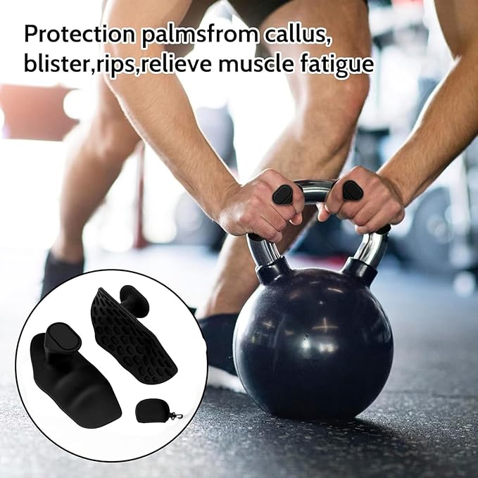 Weight Lifting Grips, Anti-Slip Workout Grips, Gym Gloves for Weight Lifting, Workout Gloves for Exercise and Training,Rypt Grips for Men and Women, Deadlift, Pull-Ups, Dumbbell