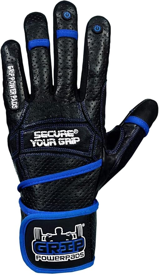 Elite Leather Gym Gloves with Built in 2" Wide Wrist Wraps Grip & Design for Weightlifting Power Lifting Bodybuilding & Strength Training Workout Exercises, Size : Small