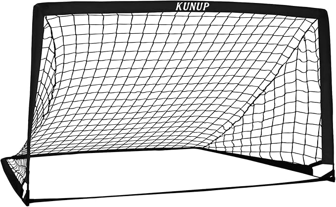 5×3 6x4 9x5 FT Portable Kids Soccer Goal for Backyard, Foldable Soccer Practice Net with Carrying Bag for Toddler Youth Adult Pop Up Soccer Training Equipment Indoor and Outdoor Sports Game