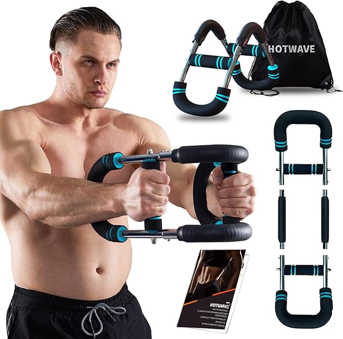 HOTWAVE Twister Arm Trainer, Chest Workout Equipment Exerciser for Men, Adjustable Arm and Chest Twister Trainer for Women - Portable Home Strength Training Fitness Equipment for Upper Body Muscle